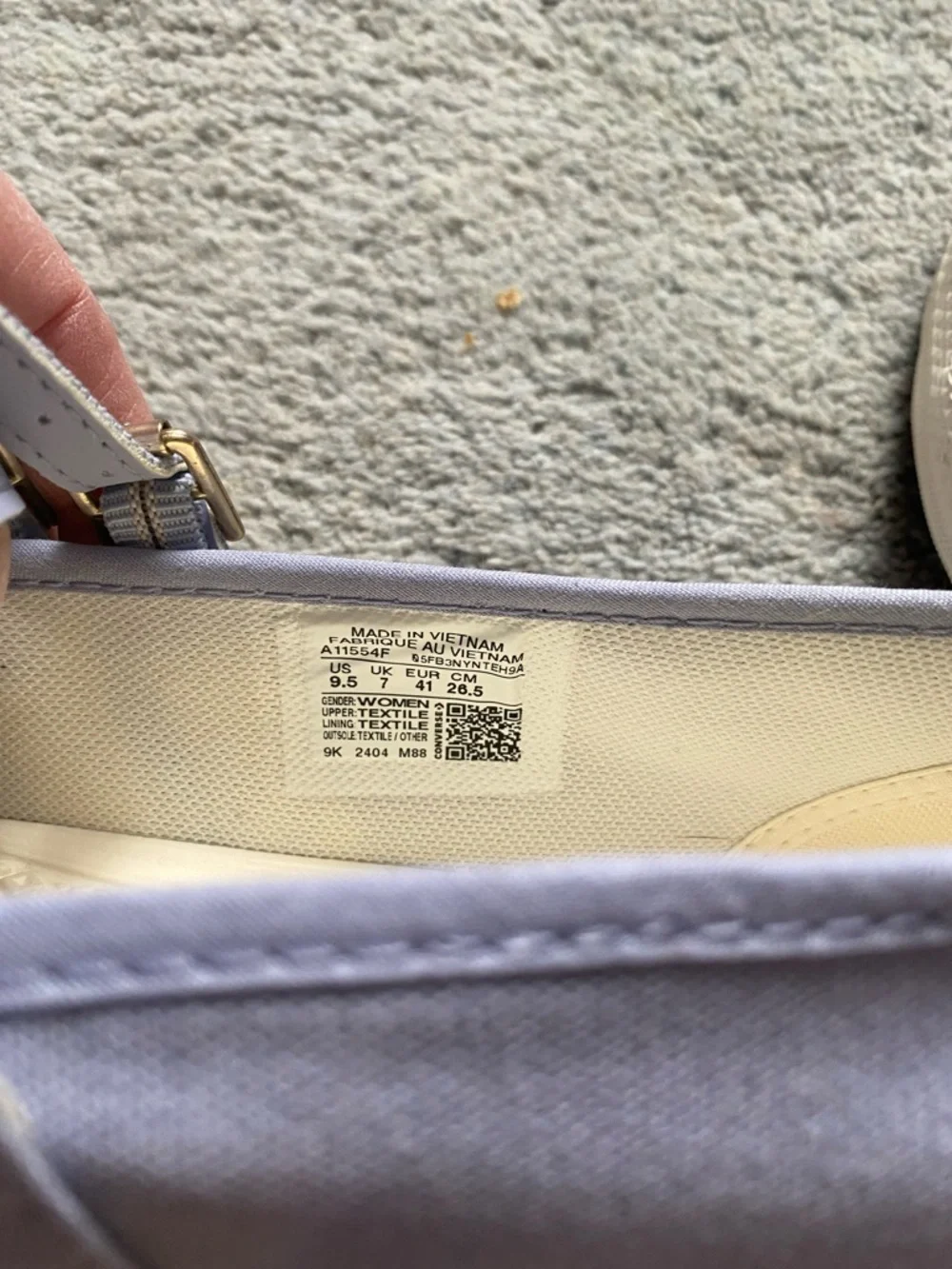 Converse Classic Double-Strap Mary Jane Sneakers in Lavender Size 9.5 New - Picture 2 of 12